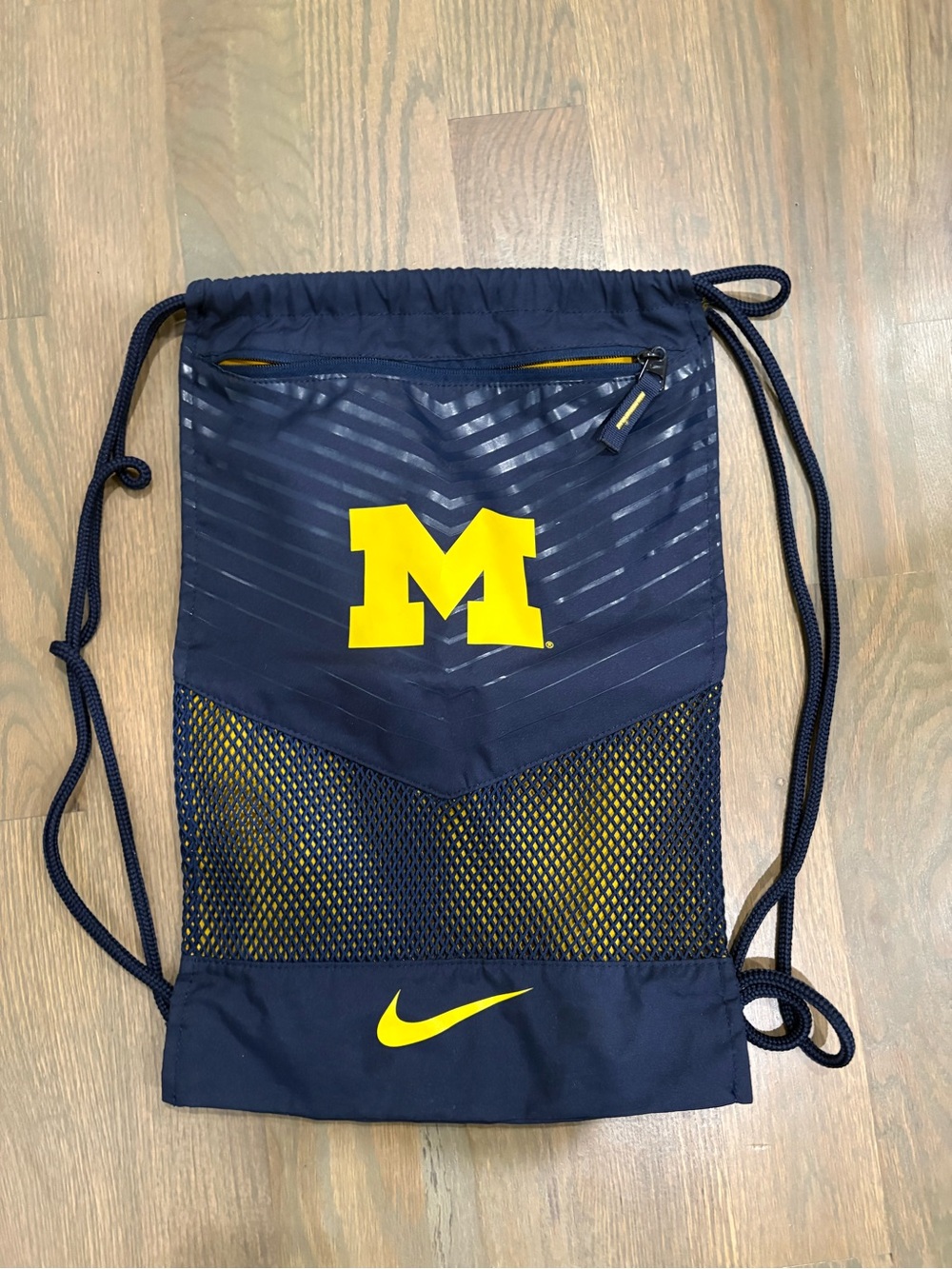 University of Michigan Nike Navy Drawstring Backpack